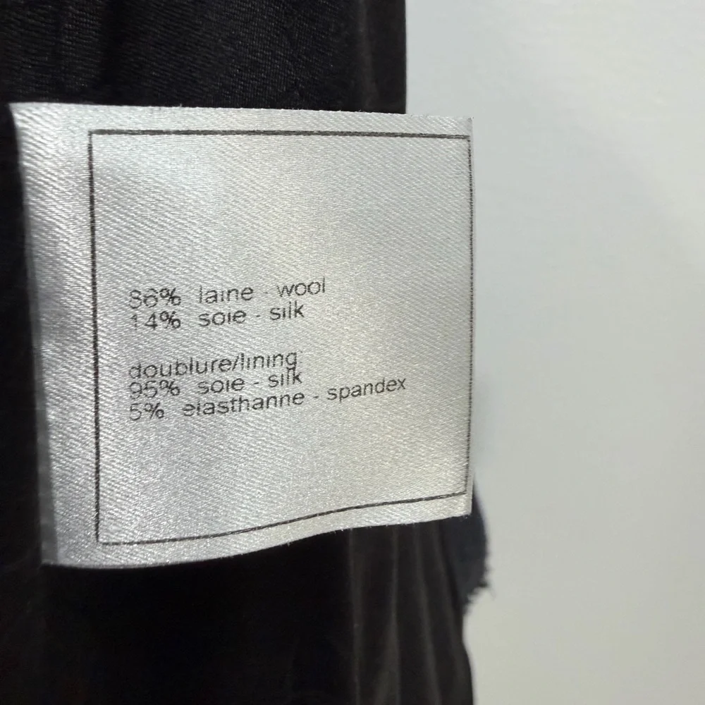 Rare Vintage CHANEL Fringe Trim Knit Jacket Karl Lagerfeld Era - Sz FR 38 -